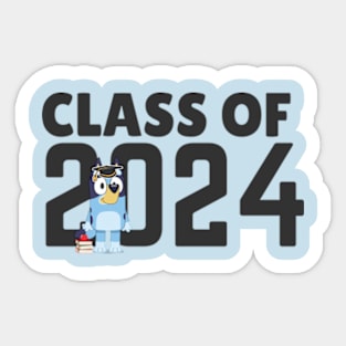 bluey senior graduation class of 2024 Sticker